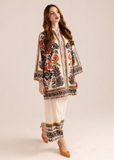 Floral Print Co-ord Set in Butter Cotton