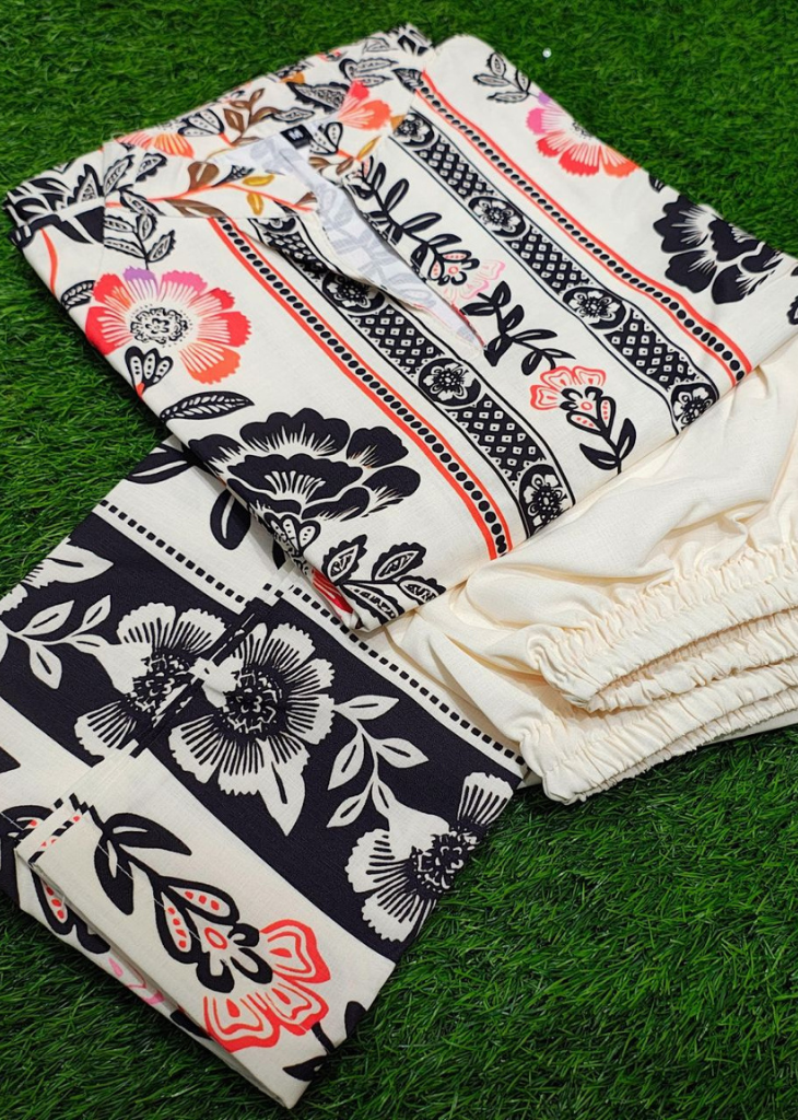 Floral Print Co-ord Set in Butter Cotton